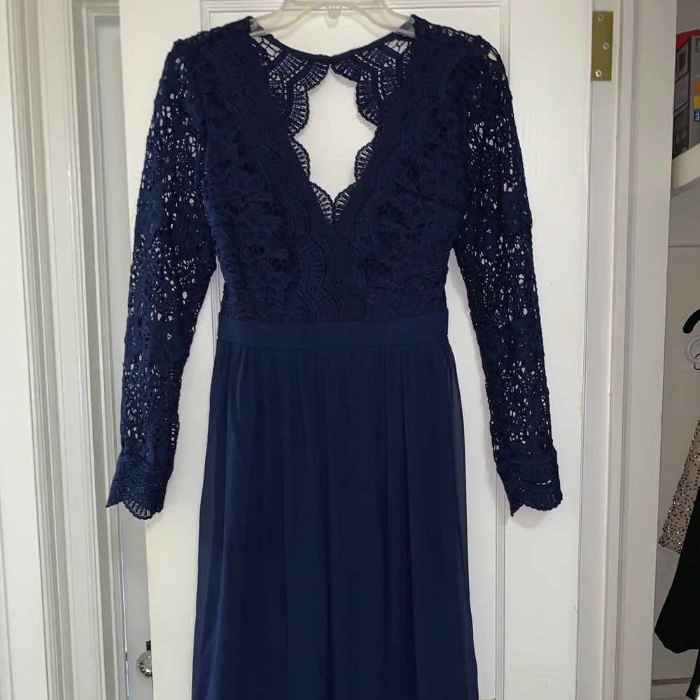 open back formal gown